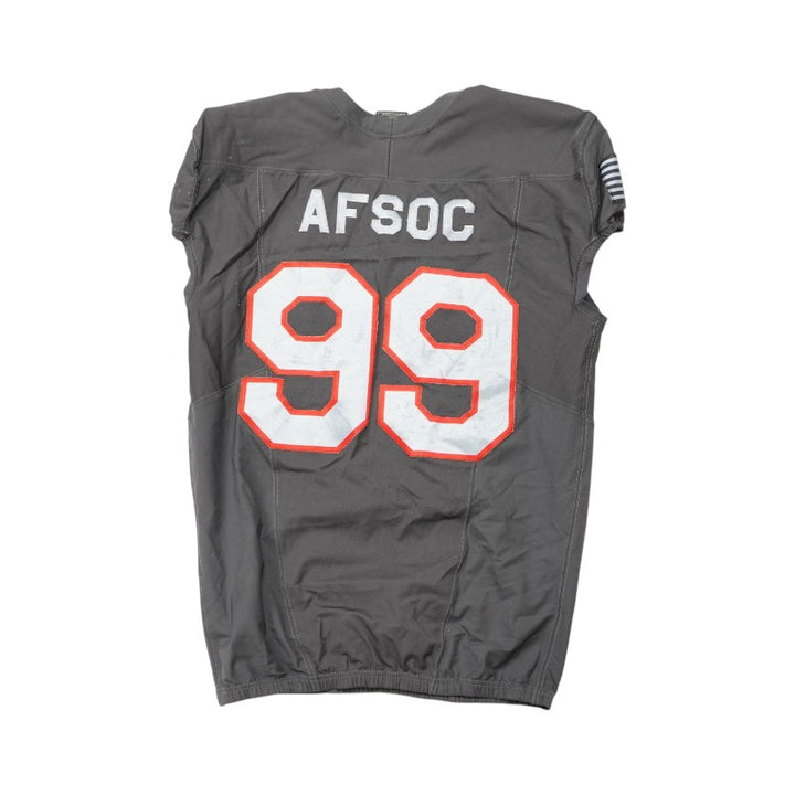 U.S. Air Force Academy 2024 Game Used #99 Nike AFSOC Grey Jersey Sz XL