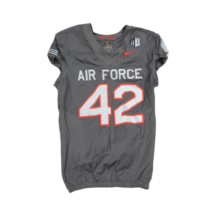 U.S. Air Force Academy 2024 Game Used #42 Nike AFSOC Grey Jersey Sz M
