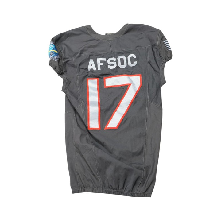 U.S. Air Force Academy 2024 Game Used #17 Nike AFSOC Grey Jersey Sz M
