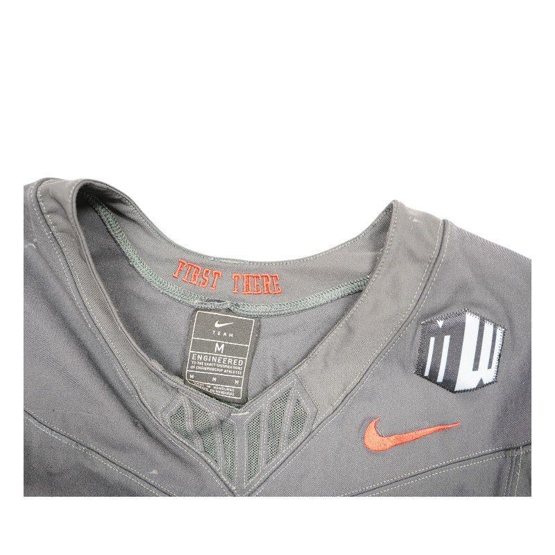 U.S. Air Force Academy 2024 Game Used #18 Nike AFSOC Grey Jersey Sz M