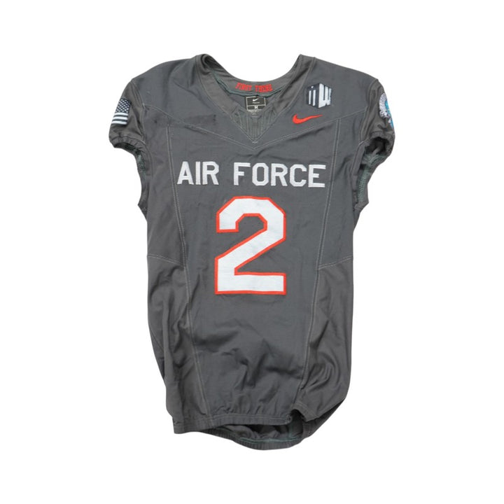 U.S. Air Force Academy 2024 Game Used #2 Nike AFSOC Grey Jersey Sz M