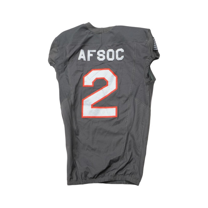 U.S. Air Force Academy 2024 Game Used #2 Nike AFSOC Grey Jersey Sz M