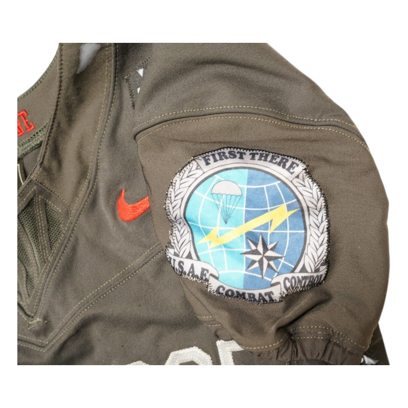 U.S. Air Force Academy 2024 Game Used #96 Nike AFSOC Grey Jersey Sz M