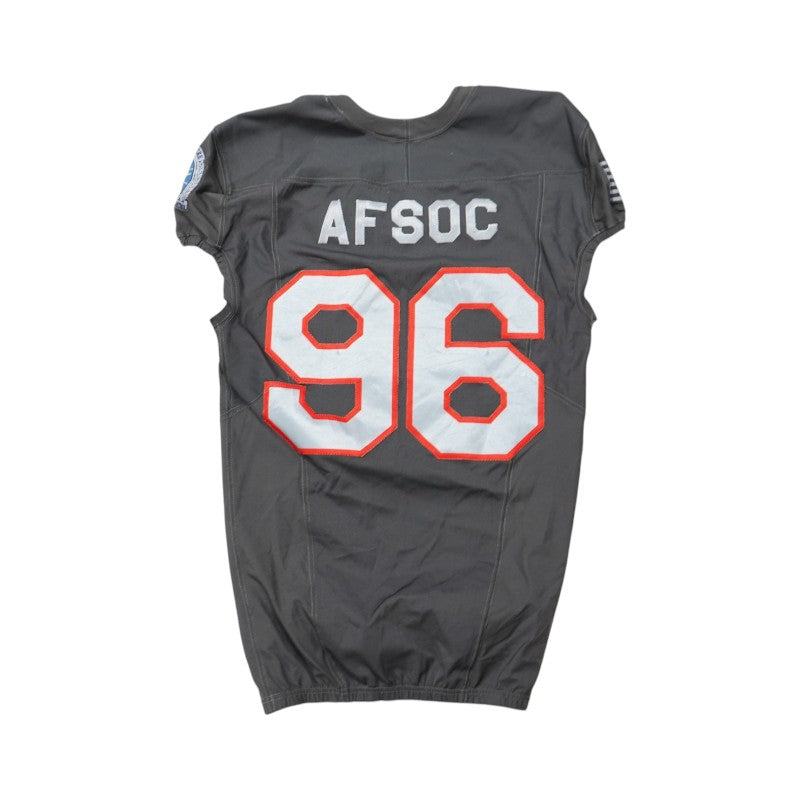 U.S. Air Force Academy 2024 Game Used #96 Nike AFSOC Grey Jersey Sz M