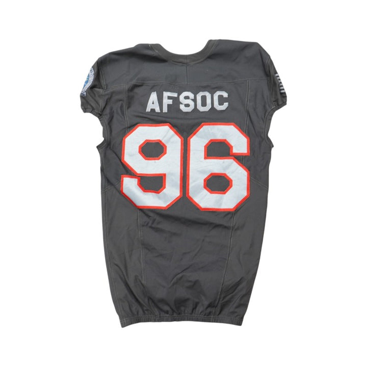 U.S. Air Force Academy 2024 Game Used #96 Nike AFSOC Grey Jersey Sz M