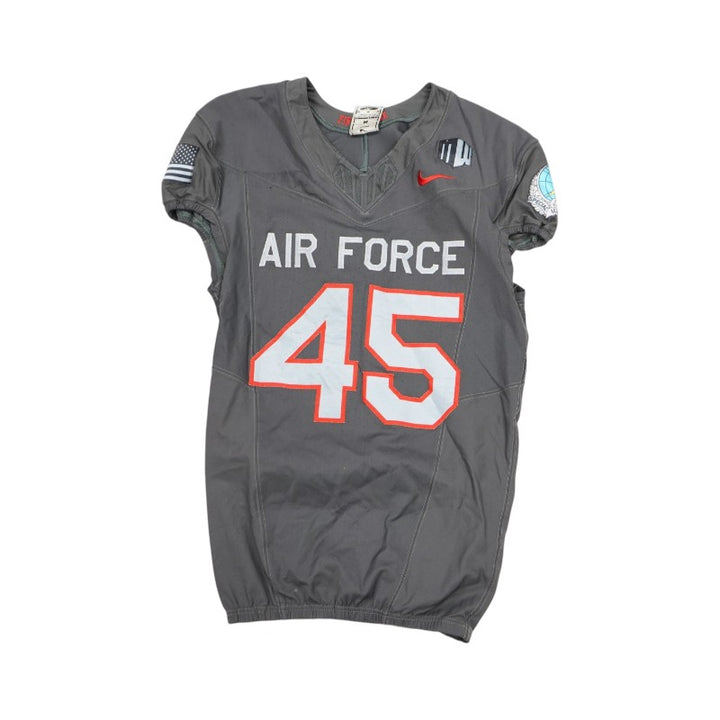 U.S. Air Force Academy 2024 Game Used #45 Nike AFSOC Grey Jersey Sz M