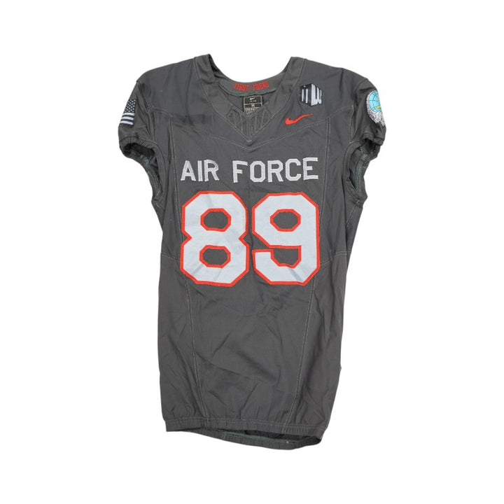 U.S. Air Force Academy 2024 Game Used #89 Nike AFSOC Grey Jersey Sz M
