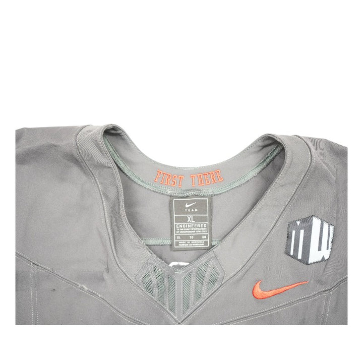 U.S. Air Force Academy 2024 Game Used #74 Nike AFSOC Grey Jersey Sz XL