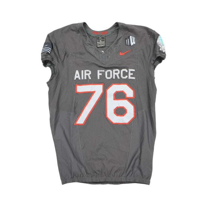 U.S. Air Force Academy 2024 Game Used #76 Nike AFSOC Grey Jersey Sz XL