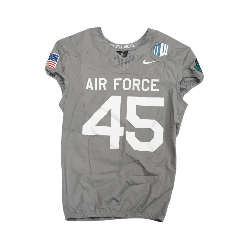U.S. Air Force Academy 2025 Game Used Nike #45 F-16 Jersey Sz L