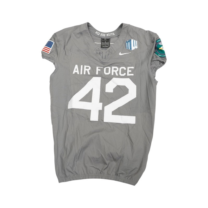 U.S. Air Force Academy 2025 Game Used Nike #42 F-16 Jersey Sz L
