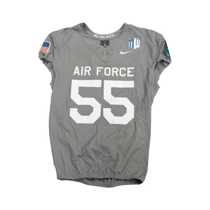 U.S. Air Force Academy 2025 Game Used Nike #55 F-16 Jersey Sz XL