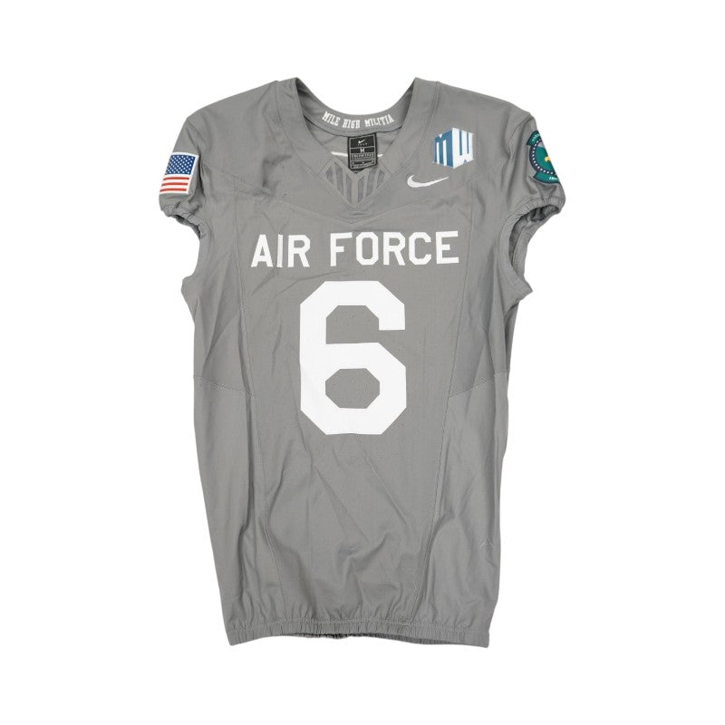 U.S. Air Force Academy 2025 Game Used Nike #6 F-16 Jersey Sz M