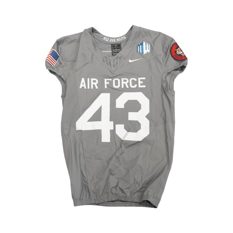 U.S. Air Force Academy 2025 Game Used Nike #43 F-16 Jersey Sz L