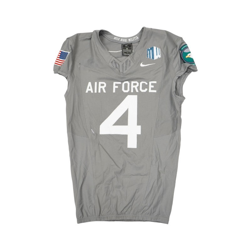 U.S. Air Force Academy 2025 Game Used Nike #4 F-16 Jersey Sz M