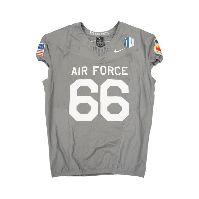U.S. Air Force Academy 2025 Game Used Nike #66 F-16 Jersey Sz XXL
