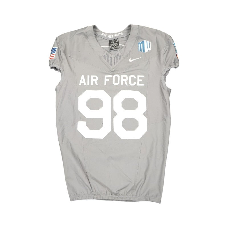 U.S. Air Force Academy 2025 Game Used Nike #98 F-16 Jersey Sz L