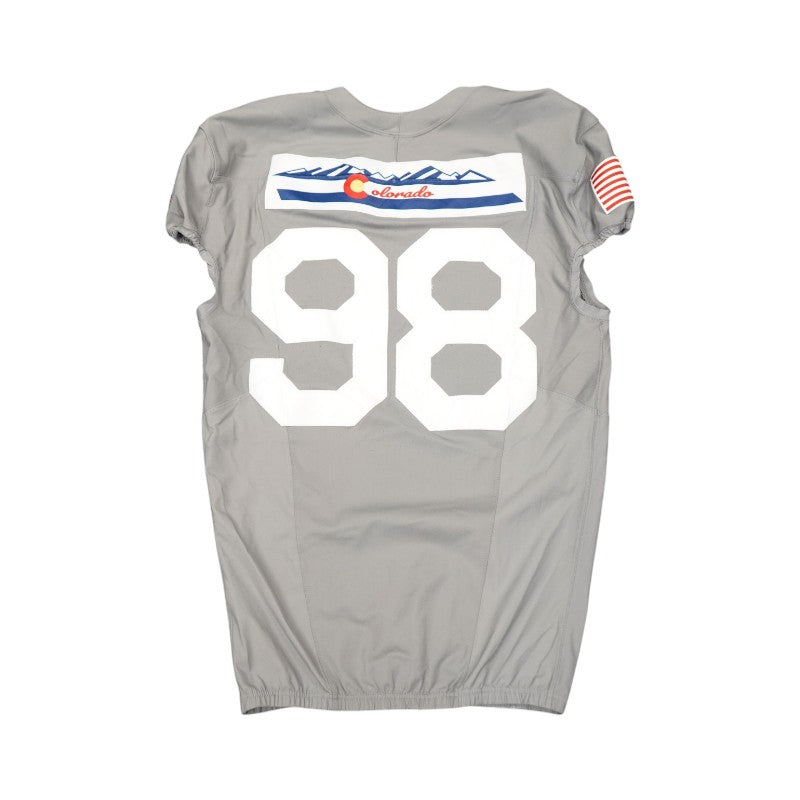 U.S. Air Force Academy 2025 Game Used Nike #98 F-16 Jersey Sz L