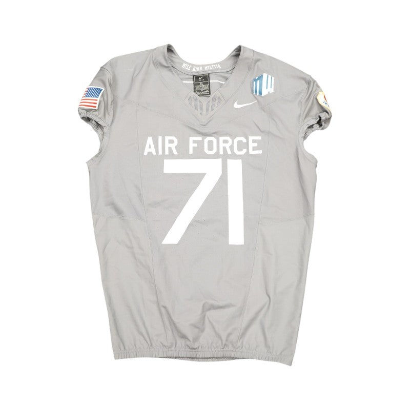 U.S. Air Force Academy 2025 Game Used Nike #71 F-16 Jersey Sz XL
