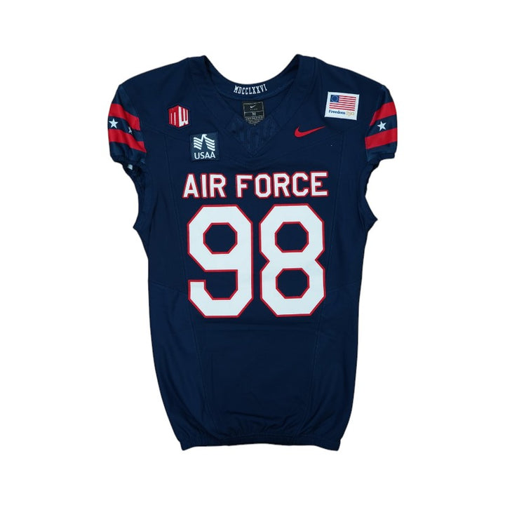 U.S. Air Force Academy Game Worn #98 Home Jersey 9/5/2026 w/ Freedom 250 Patch
