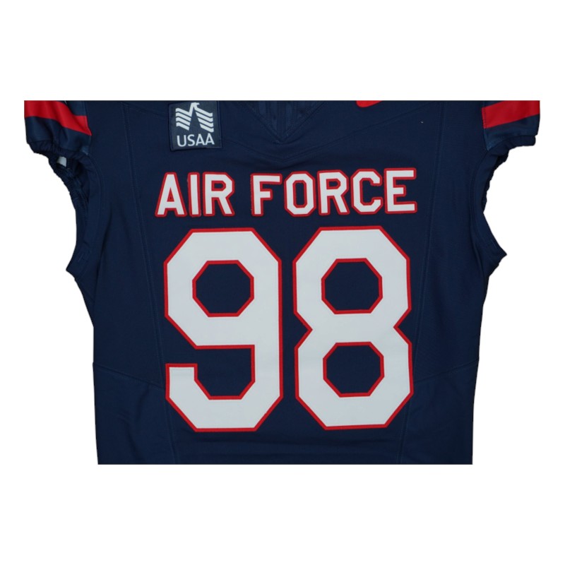 U.S. Air Force Academy Game Worn #98 Home Jersey 9/5/2026 w/ Freedom 250 Patch
