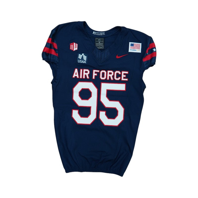 U.S. Air Force Academy Game Worn #95 Home Jersey 9/5/2026 w/ Freedom 250 Patch