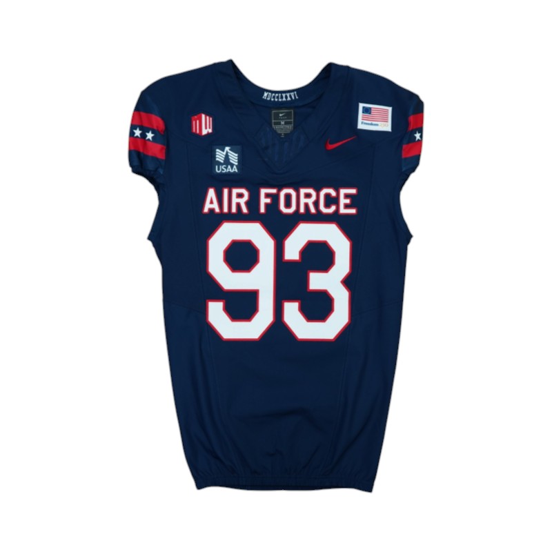 U.S. Air Force Academy Game Worn #93 Home Jersey 9/5/2026 w/ Freedom 250 Patch