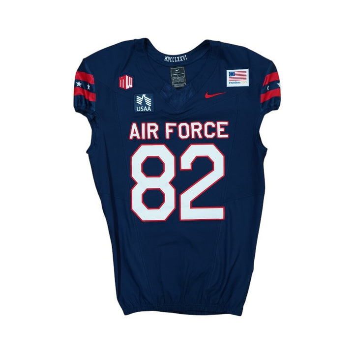 U.S. Air Force Academy Game Worn #82 Home Jersey 9/5/2026 w/ Freedom 250 Patch