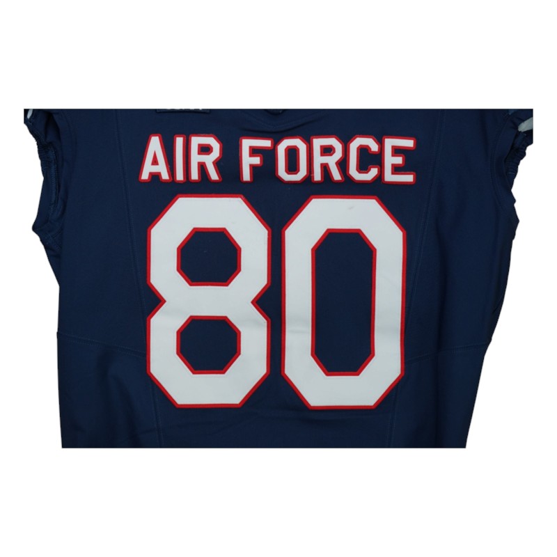 U.S. Air Force Academy Game Worn #80 Home Jersey 9/5/2026 w/ Freedom 250 Patch