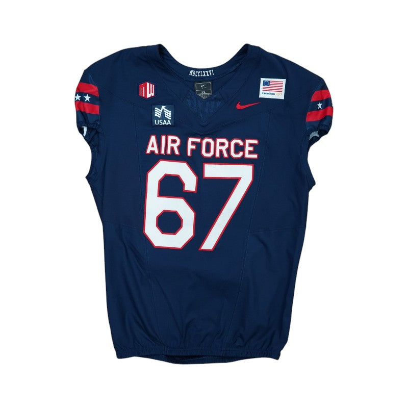 U.S. Air Force Academy Game Worn #67 Home Jersey 9/5/2026 w/ Freedom 250 Patch