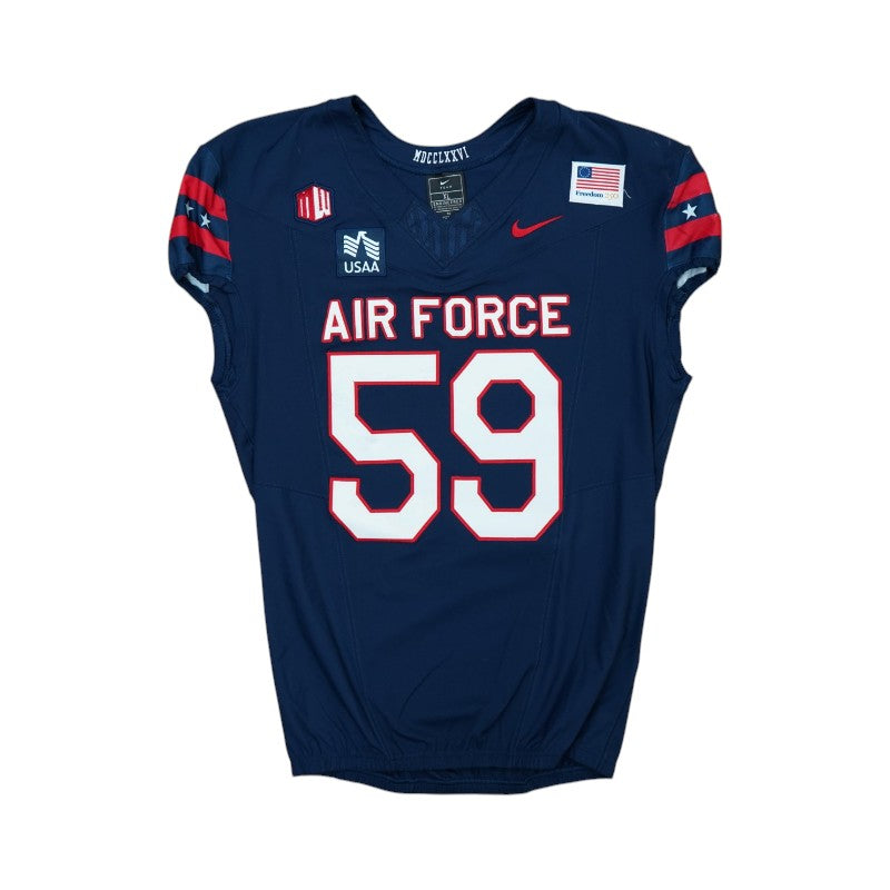 U.S. Air Force Academy Game Worn #59 Home Jersey 9/5/2026 w/ Freedom 250 Patch