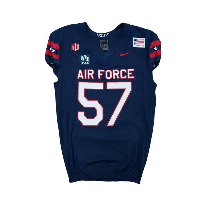 U.S. Air Force Academy Game Worn #57 Home Jersey 9/5/2026 w/ Freedom 250 Patch