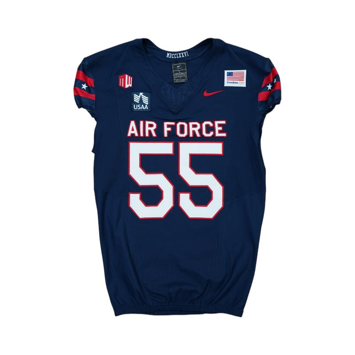 U.S. Air Force Academy Game Worn #55 Home Jersey 9/5/2026 w/ Freedom 250 Patch