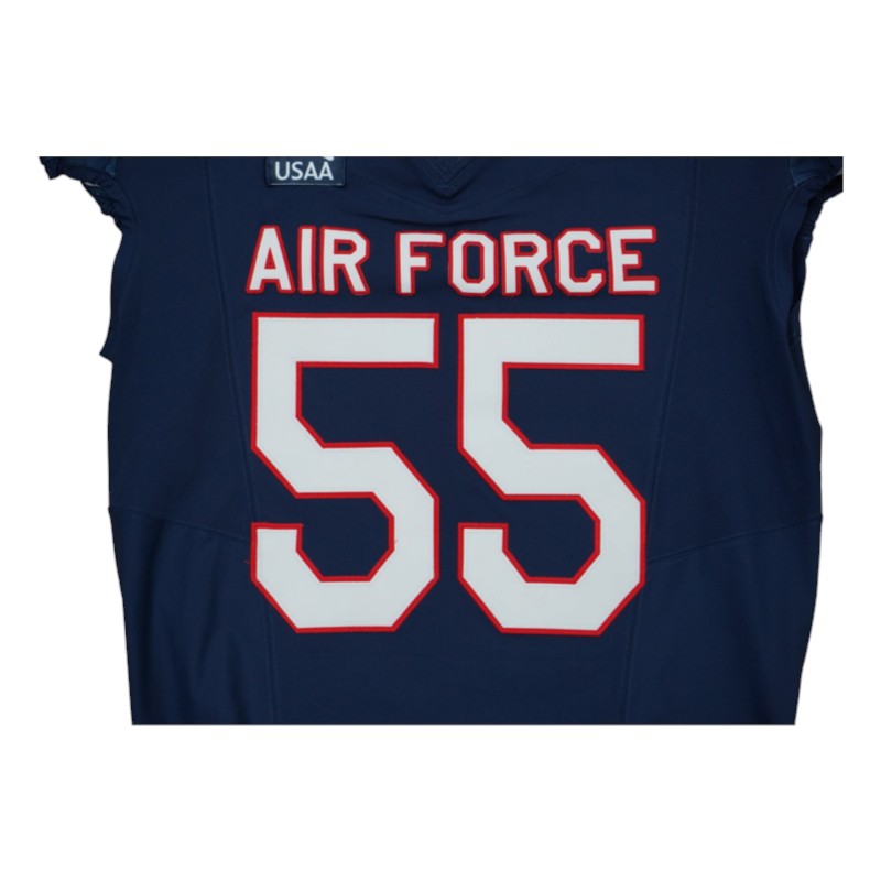 U.S. Air Force Academy Game Worn #55 Home Jersey 9/5/2026 w/ Freedom 250 Patch
