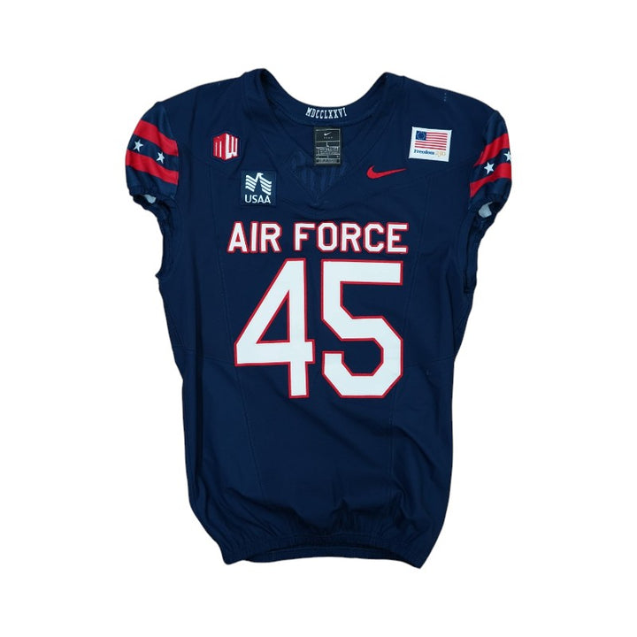 U.S. Air Force Academy Game Worn #45 Home Jersey 9/5/2026 w/ Freedom 250 Patch