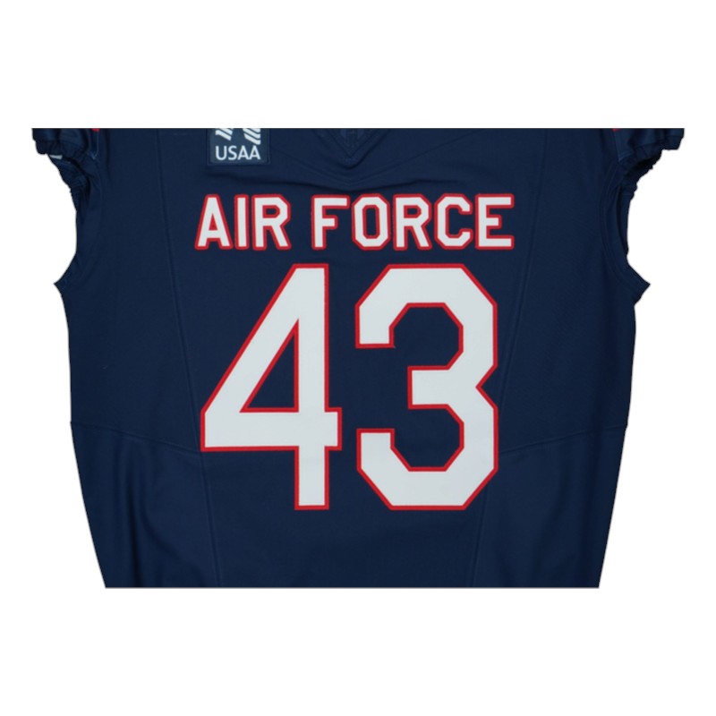 U.S. Air Force Academy Game Worn #43 Home Jersey 9/5/2026 w/ Freedom 250 Patch