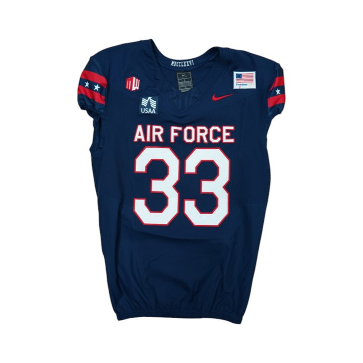 U.S. Air Force Academy Game Worn #33 Home Jersey 9/5/2026 w/ Freedom 250 Patch