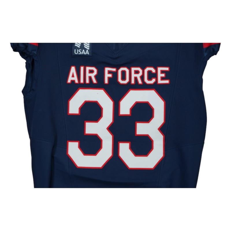 U.S. Air Force Academy Game Worn #33 Home Jersey 9/5/2026 w/ Freedom 250 Patch