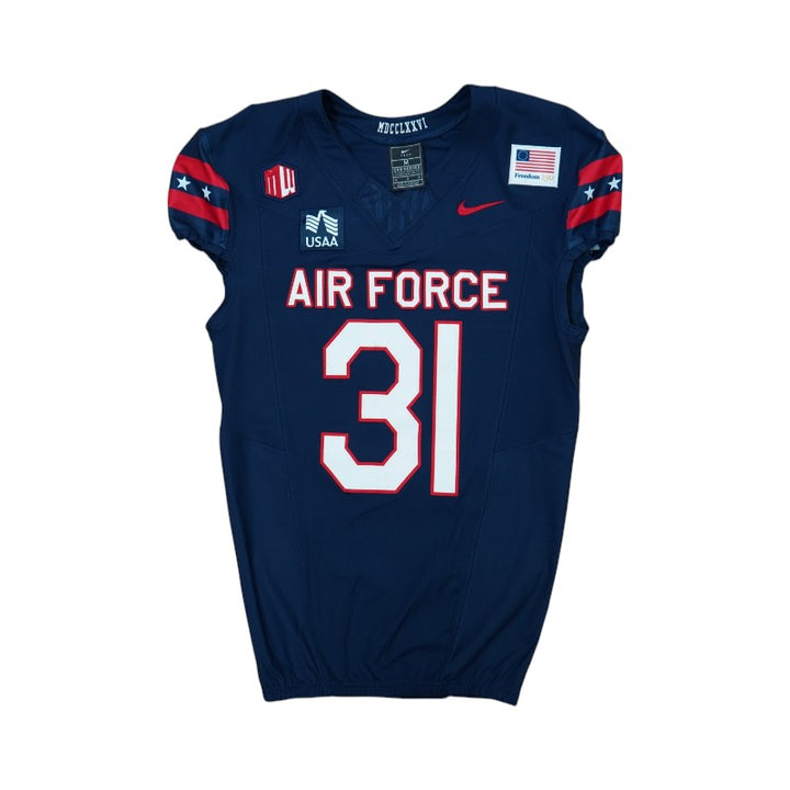 U.S. Air Force Academy Game Worn #31 Home Jersey 9/5/2026 w/ Freedom 250 Patch