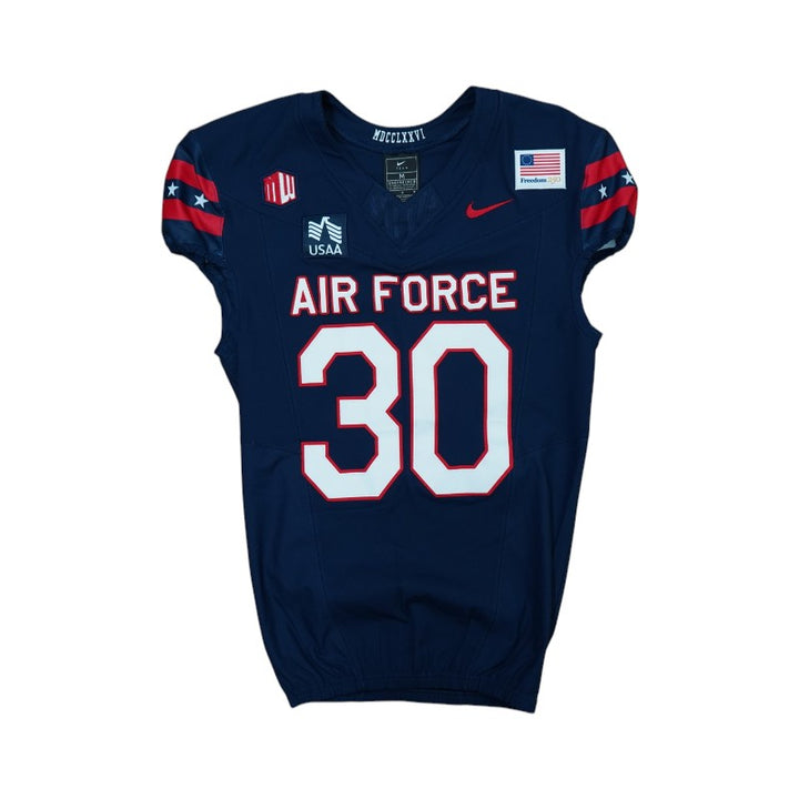U.S. Air Force Academy Game Worn #30 Home Jersey 9/5/2026 w/ Freedom 250 Patch