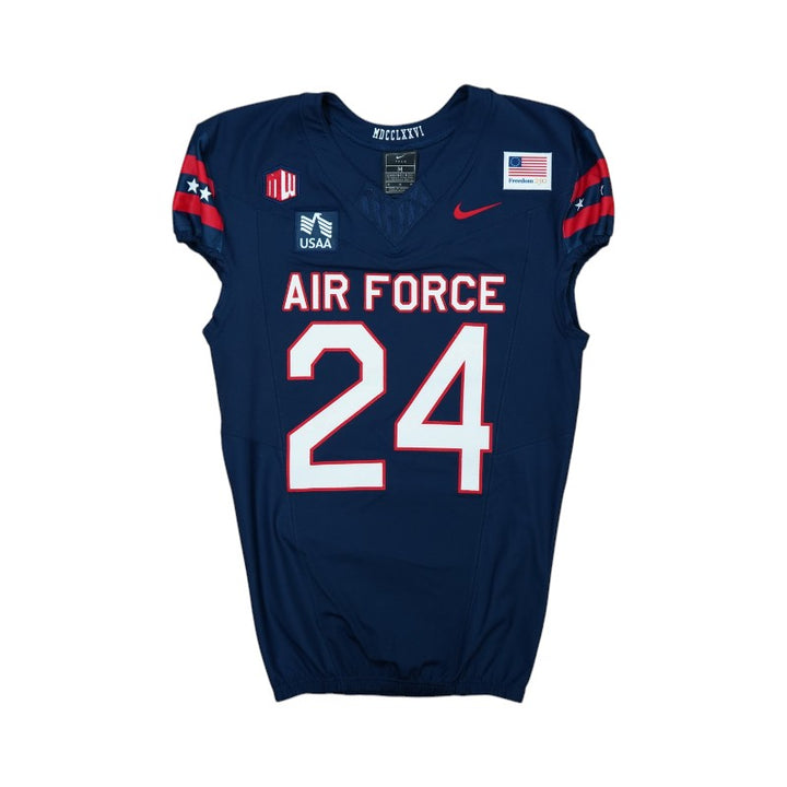 U.S. Air Force Academy Game Worn #24 Home Jersey 9/5/2026 w/ Freedom 250 Patch
