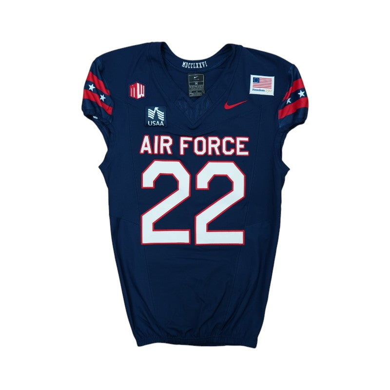 U.S. Air Force Academy Game Worn #22 Home Jersey 9/5/2026 w/ Freedom 250 Patch