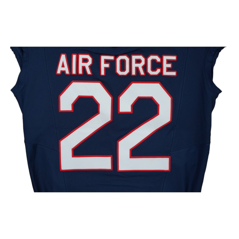U.S. Air Force Academy Game Worn #22 Home Jersey 9/5/2026 w/ Freedom 250 Patch