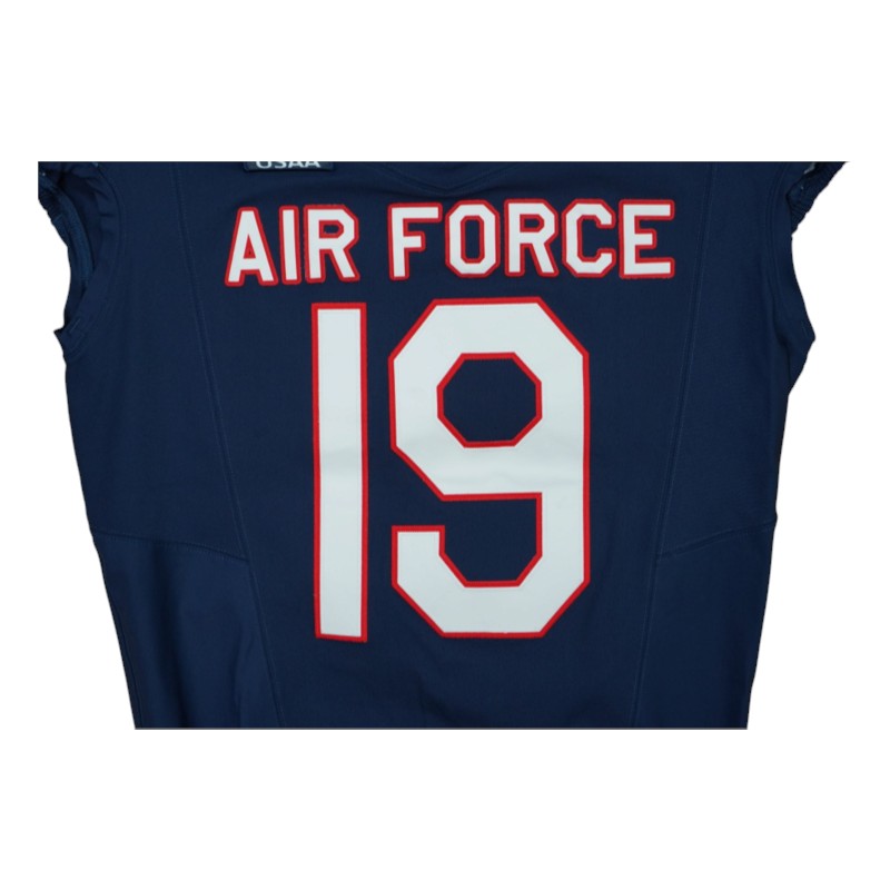 U.S. Air Force Academy Game Worn #19 Home Jersey 9/5/2026 w/ Freedom 250 Patch