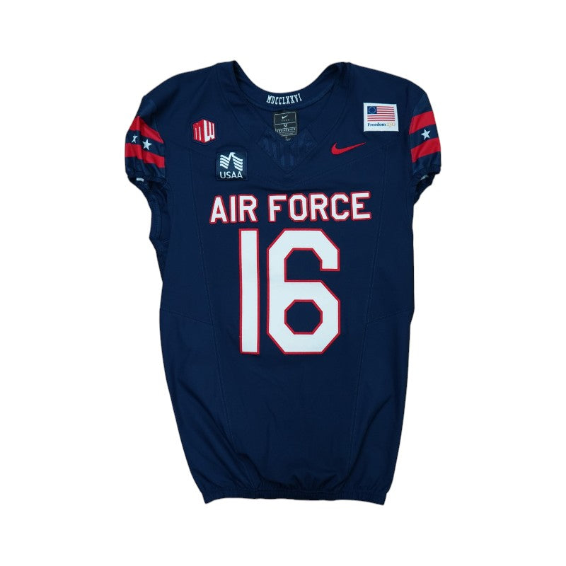 U.S. Air Force Academy Game Worn #16 Home Jersey 9/5/2026 w/ Freedom 250 Patch