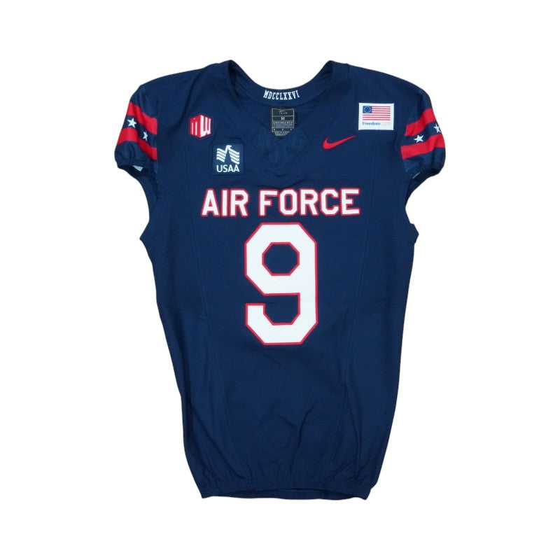 U.S. Air Force Academy Game Worn #9 Home Jersey 9/5/2026 w/ Freedom 250 Patch