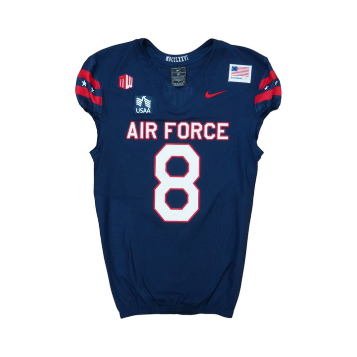 U.S. Air Force Academy Game Worn #8 Home Jersey 9/5/2026 w/ Freedom 250 Patch