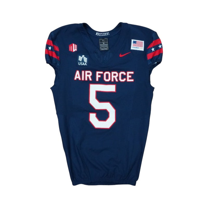 U.S. Air Force Academy Game Worn #5 Home Jersey 9/5/2026 w/ Freedom 250 Patch
