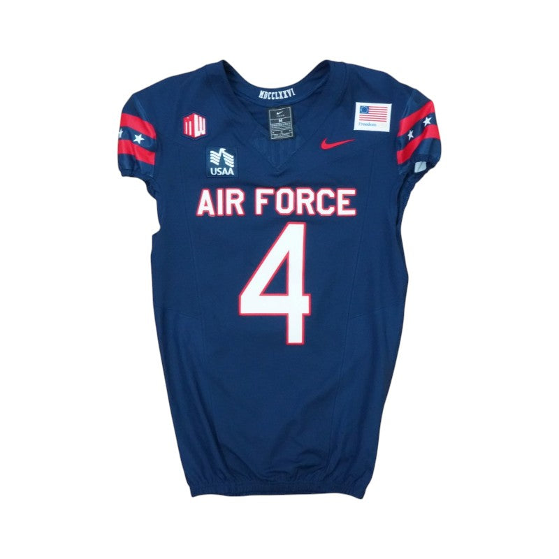 U.S. Air Force Academy Game Worn #4 Home Jersey 9/5/2026 w/ Freedom 250 Patch
