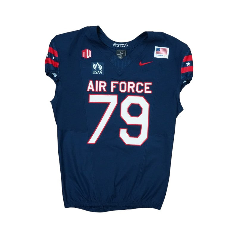 U.S. Air Force Academy Game Issued #79 Jersey 9/5/2026 w/ Freedom 250 Patch